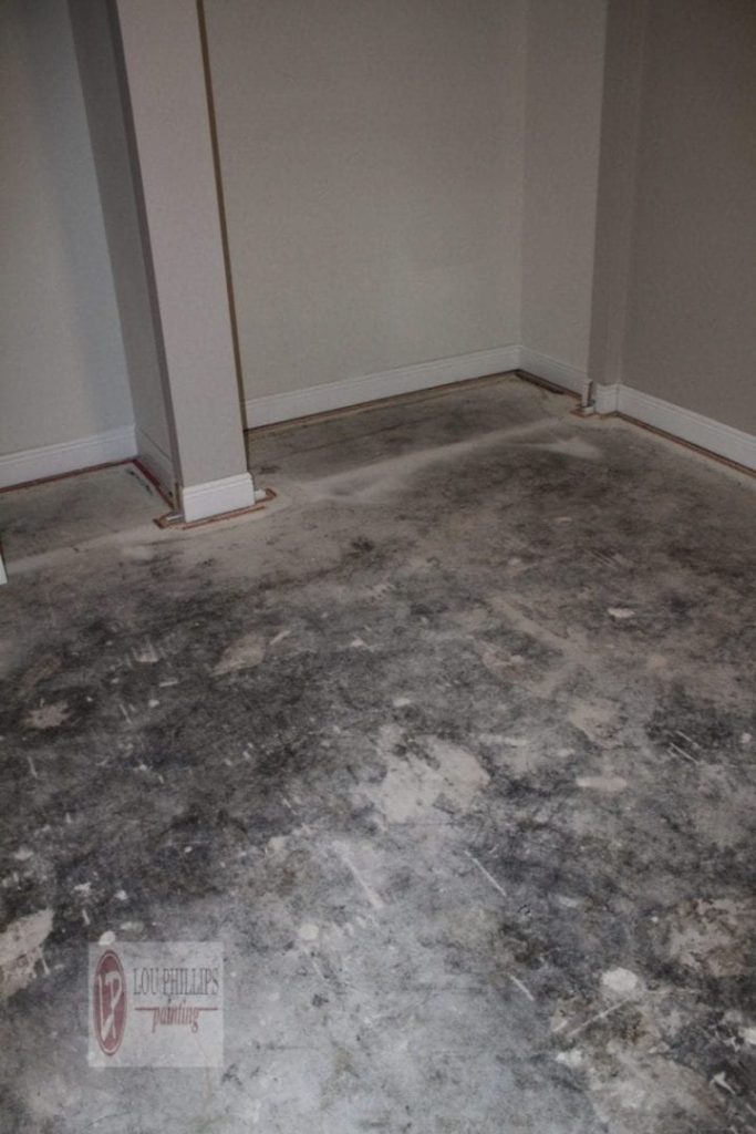 Before Floor Epoxy Metallic | Tampa | Residential Flooring