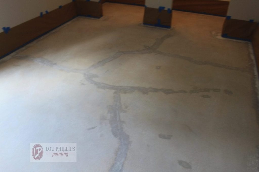 Epoxy Metallic Floor prep | Tampa | Residential Flooring
